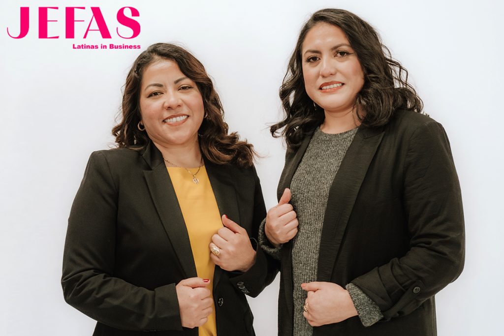 2 women look at camera, smiling close up, proud Multigenerational Business owners